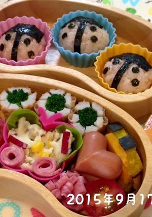 9月 てんとう虫のお弁当-レシピのメイン写真