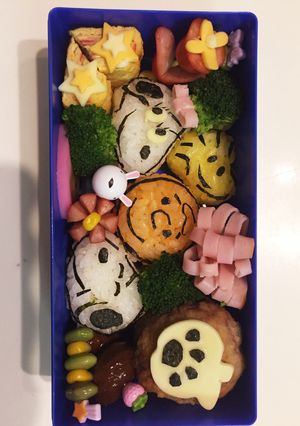 スヌーピーと仲間達お弁当②-レシピのメイン写真