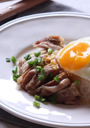 中華蒸し鶏と卵添えごはん-レシピのメイン写真