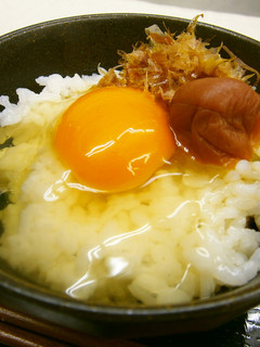 おかか梅のたまごかけご飯-レシピのメイン写真