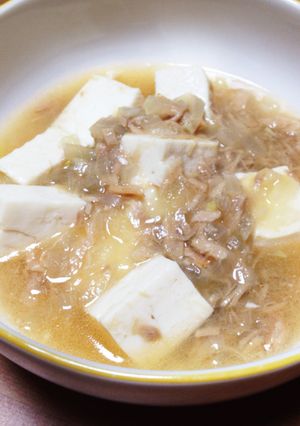 ツナ缶&玉ねぎ&豆腐deあっさり煮込み♡-レシピのメイン写真
