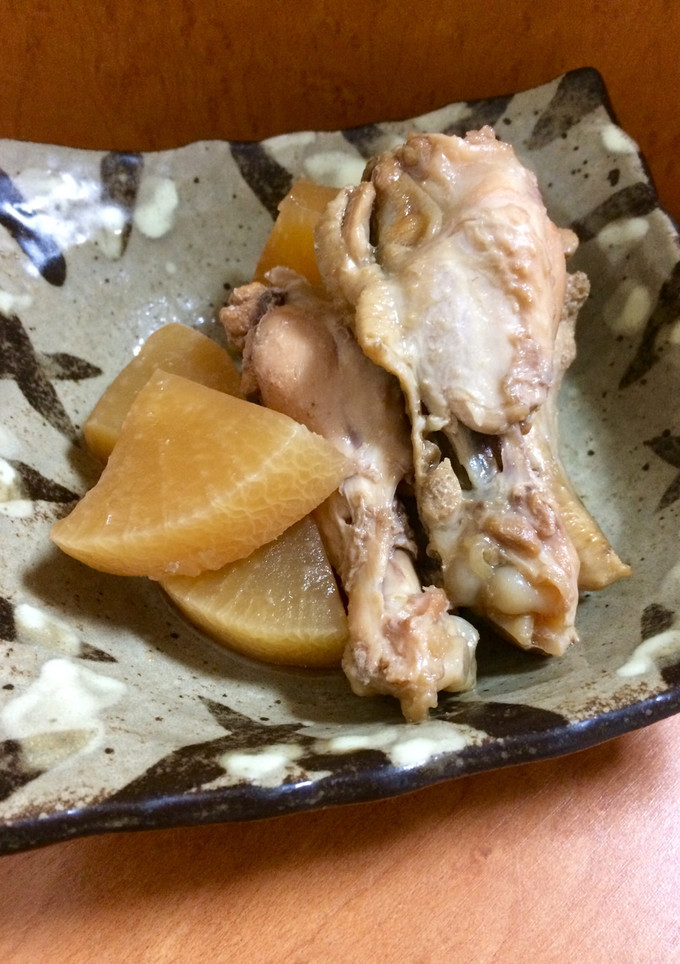 炊飯器で！手羽元と大根の甘辛煮♪-レシピのメイン写真