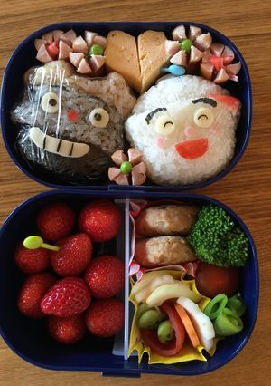 てんどんまん かまめしどん 〈キャラ弁〉-レシピのメイン写真