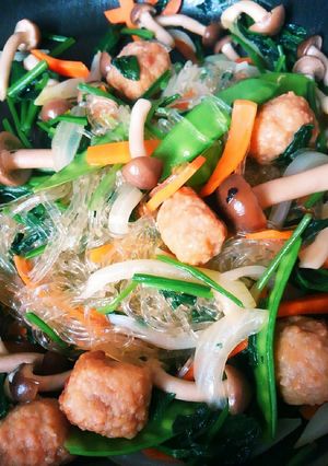 野菜たっぷり春雨入り五目炒め-レシピのメイン写真