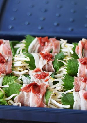 グリラーで　豚バラともやしの蒸ししゃぶ-レシピのメイン写真