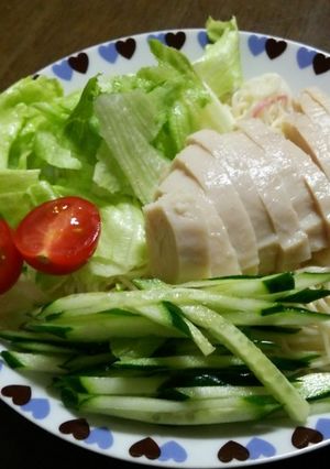 夏のお助け・サラダチキンそうめん-レシピのメイン写真