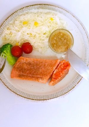サーモンのレアステーキ〜ねぎ塩レモン〜-レシピのメイン写真