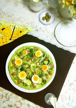 アボカドチーズソースDE野菜グリーンピザ-レシピのメイン写真
