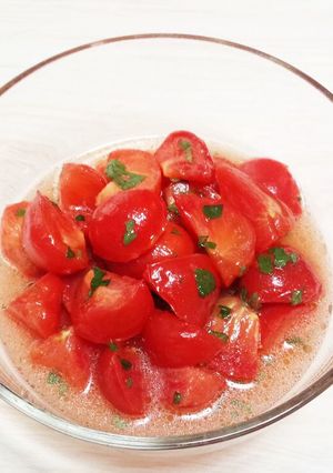 栄養オイルでトマトのヘルシーマリネ-レシピのメイン写真
