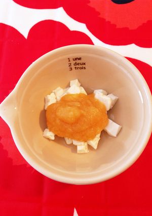 ☆離乳食中期☆豆腐のトマトキャベツソース-レシピのメイン写真