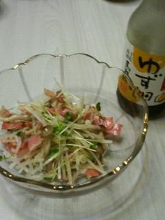 大根とカイワレとベーコンのサラダ-レシピのメイン写真