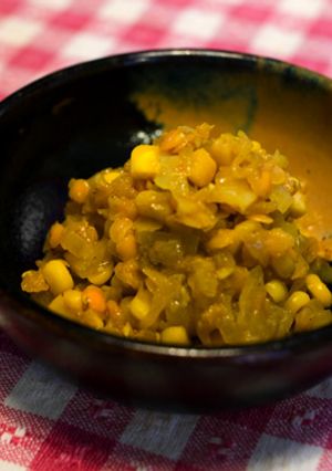 玉ねぎたっぷり☆レンズ豆のドライカレー-レシピのメイン写真