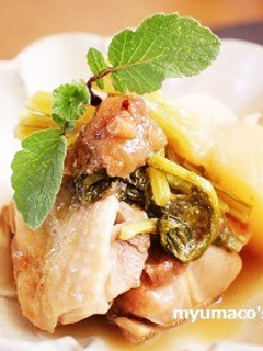 鶏肉と蕪の梅肉煮-レシピのメイン写真