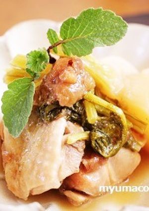 鶏肉と蕪の梅肉煮-レシピのメイン写真