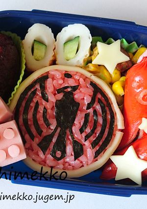 仮面ライダーオーズのメダル弁当♡キャラ弁-レシピのメイン写真
