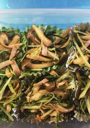 冷凍もOK！ハムと水菜のエスニック風炒め-レシピのメイン写真
