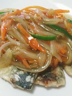 鯵の唐揚げ♪ ほっこり出汁あんかけ-レシピのメイン写真