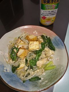 ☆チンゲン菜と厚揚げと鶏挽き肉の炒め煮☆-レシピのメイン写真