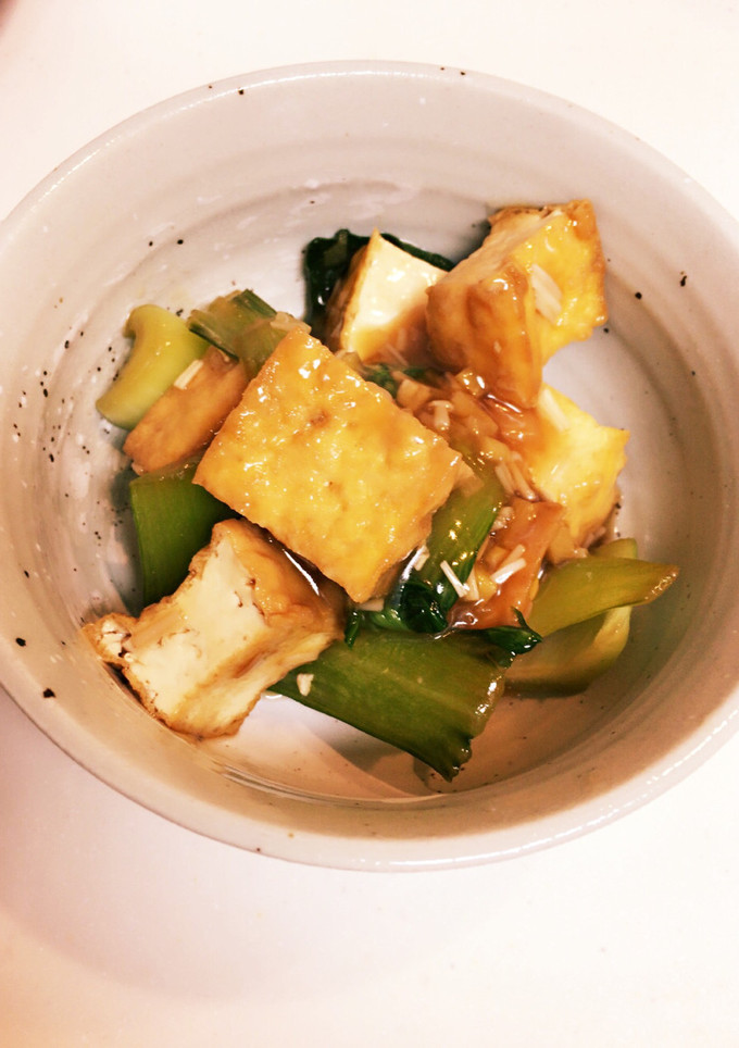 簡単！チンゲン菜と厚揚げのあんかけ-レシピのメイン写真