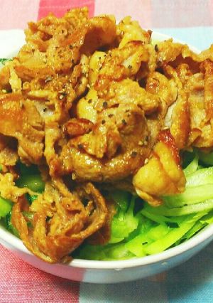 簡単☆塩レモン豚丼-レシピのメイン写真