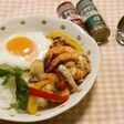 シーフードガパオ丼(ガパオタレー)