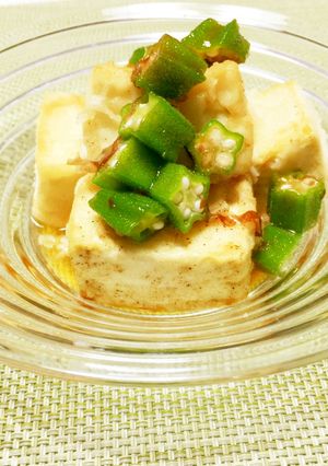 つくりおきも♪コロコロ豆腐のオクラかけ-レシピのメイン写真