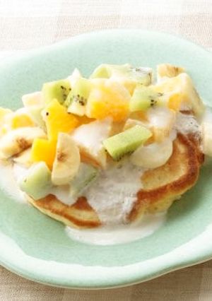 フルーツヨーグルトパンケーキ-レシピのメイン写真