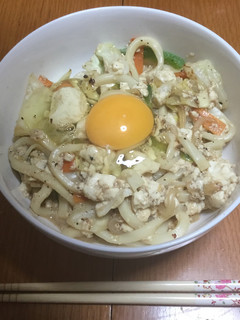 カット野菜で☆お手軽焼きうどん!-レシピのメイン写真