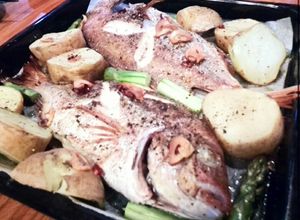 チダイのオーブン焼き　冷蔵庫にあるもので-レシピのメイン写真