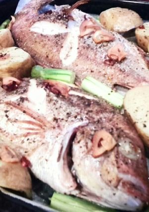チダイのオーブン焼き　冷蔵庫にあるもので-レシピのメイン写真