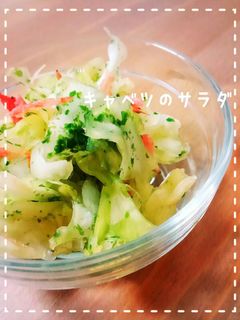 余り物救済☆キャベツと干しエビのサラダ♪-レシピのメイン写真