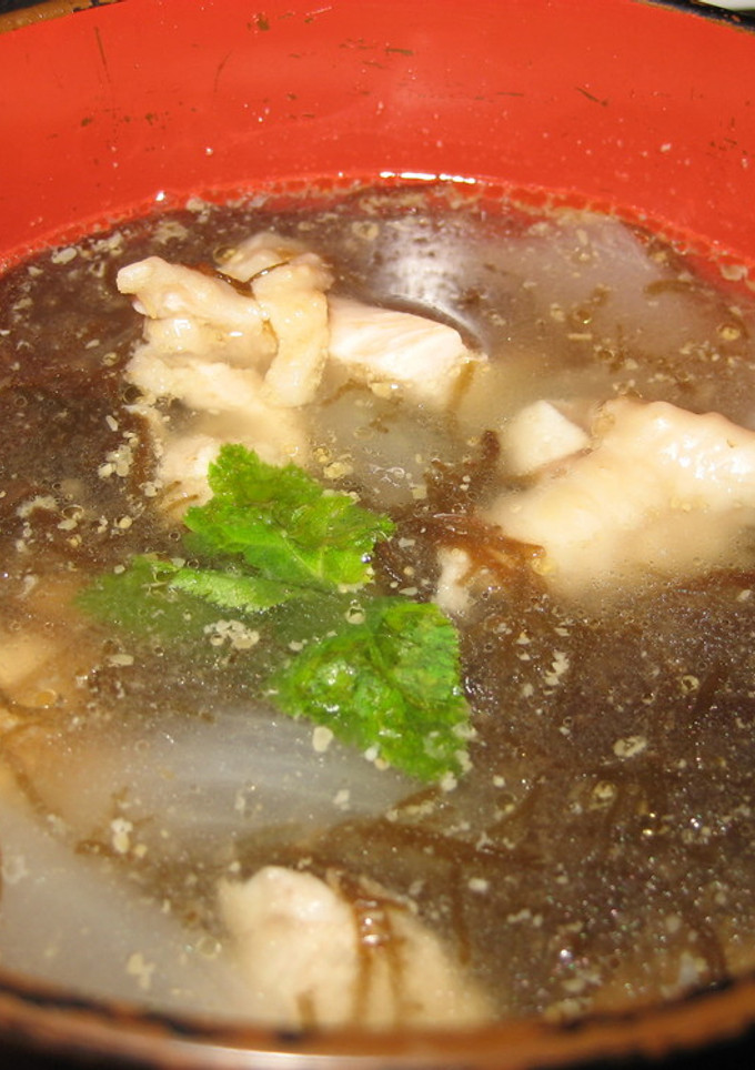 簡単！給食ででるもずくｽｰﾌﾟ（中華風）-レシピのメイン写真