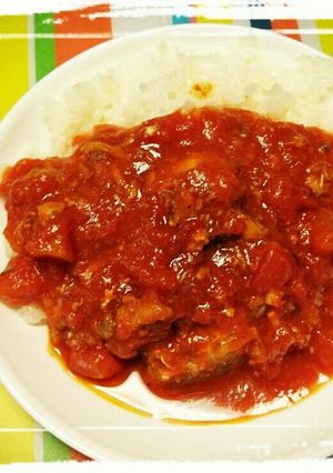 簡単サバ缶のトマト煮-レシピのメイン写真