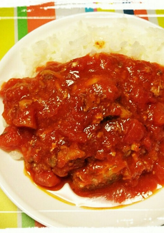 簡単サバ缶のトマト煮-レシピのメイン写真
