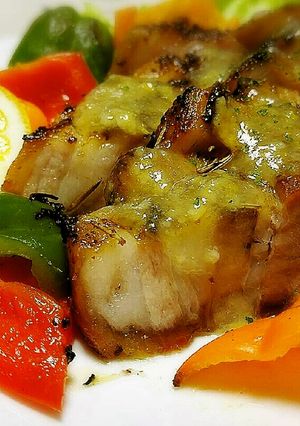 ◆塩レモンでサッパリ♪豚バラのハーブ焼き-レシピのメイン写真