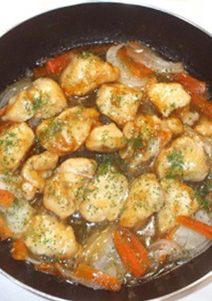 鶏むね肉添え野菜の照り焼き♪簡単煮るだけ-レシピのメイン写真