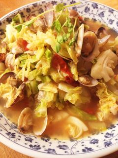 キャベツとあさりの和だし蒸し-レシピのメイン写真