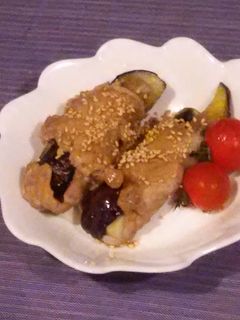 トロトロ茄子の豚肉巻き-レシピのメイン写真