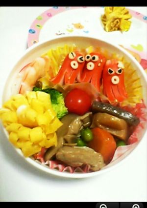 キャラ弁！お困りタコさん-レシピのメイン写真