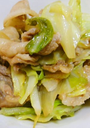 キャベツと豚肉の甘味噌炒め-レシピのメイン写真