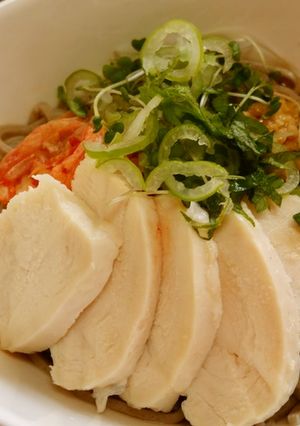 サラダチキンのつるッと蕎麦-レシピのメイン写真