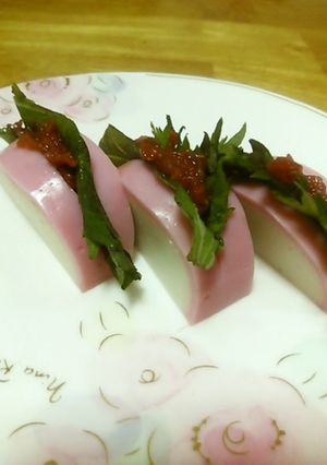かまぼこの梅しそ挟み-レシピのメイン写真