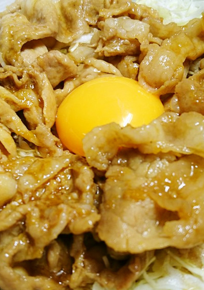 豚冷しゃぶ肉の生姜焼きどんぶり-レシピのメイン写真