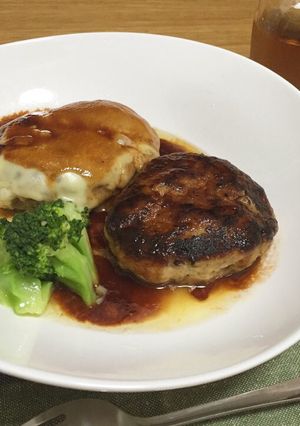 豚肉とツナのミックスハンバーグ-レシピのメイン写真