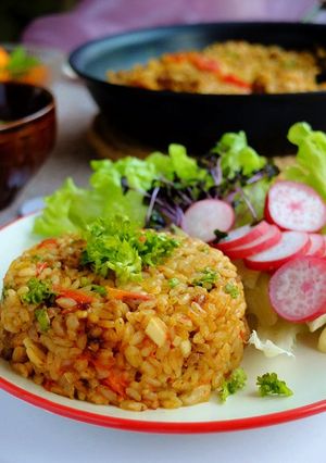 旨味たっぷり☆完熟トマトのビーフライス！-レシピのメイン写真