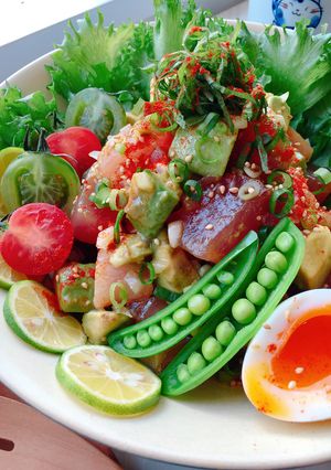 和えるだけ！マグロとアボカドのアヒポキ-レシピのメイン写真