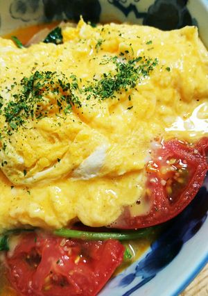 細切りモッツァレラチーズ入りトロトロ卵-レシピのメイン写真