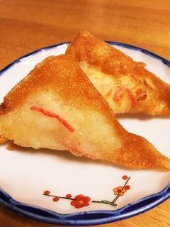 キャベツとカニカマの☆揚げワンタン-レシピのメイン写真