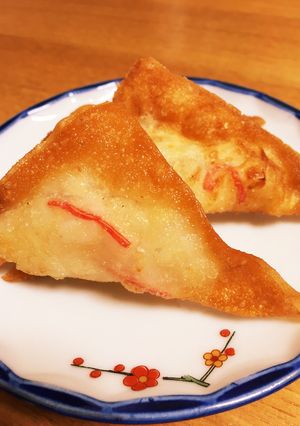 キャベツとカニカマの☆揚げワンタン-レシピのメイン写真