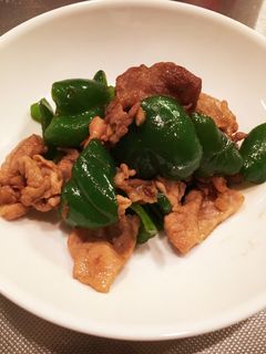 豚コマとピーマンの炒め物(お弁当用です)-レシピのメイン写真